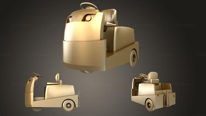 Автомобили и транспорт (Тягач-буксировщик, CARS_3591) 3D модель для ЧПУ станка